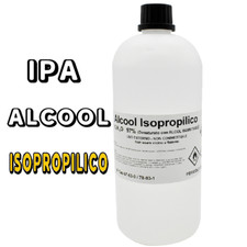 ALCOOL ISOPROPILICO 1L PULIZIA PLASTICA VETRI OTTICHE SCHEDA MADRE ALCOL PURO