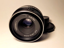 OBIETTIVO M42 Carl Zeiss Jena Tessar 2,8/50 M42 revisionato come nuovo