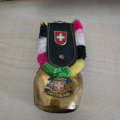 Vintage swiss cow bell fabric - swiss,