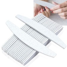 Set 50 lime mezza luna bilaterale grana 100/180 per ricostruzione unghie nail