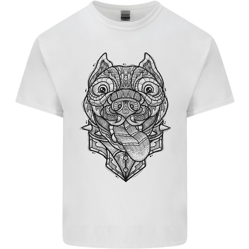 Pitbull mandala art maglietta - mandala,
