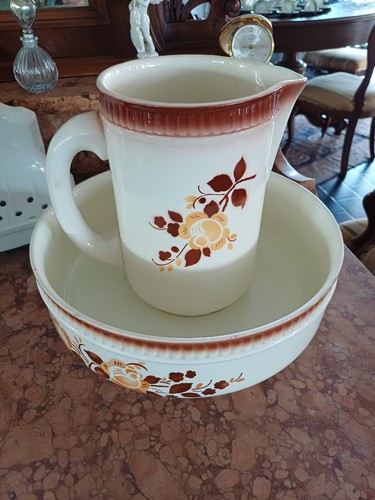 Brocca con catino ceramica - brocca,