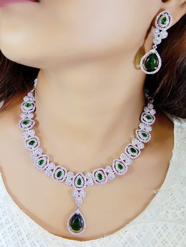 Set collana zirconi diamanti