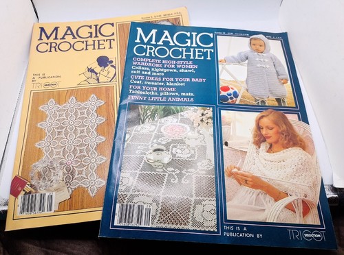 Vtg magic crochet magazine lot - vtg,