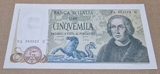 RARA CINQUEMILA 5000 LIRE COLOMBO 3 CARAVELLE  10/11/1977 REPUBBLICA ITALIANA