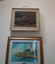 Riproduzione tela con firma - con,