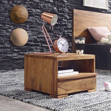 FineBuy Comodino Letto 40x40cm