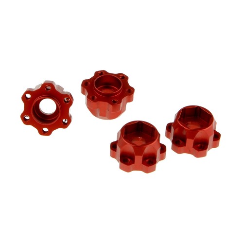 Set mozzi esagonali 12mm rossi