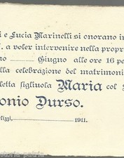 PUGLIA_BARI_TERLIZZI_MARINELLI_DURSO_ANTICO BIGLIETTO DI INVITO_PER NOZZE_1911