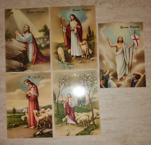 Cartolina buona pasqua gesù - cartolina,