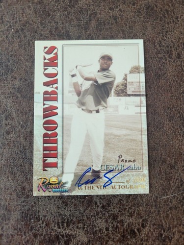 2001 royal rookies cesar saba - rookies,