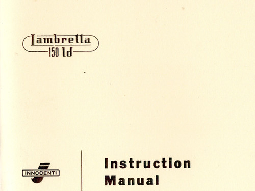 Manuale istruzioni lambretta - manuale,