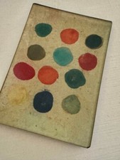 Vassoio vetro decoupage - vetro,