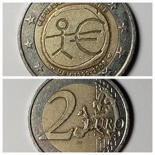 Moneta Rara 2 Euro francese Republique francaise 10° anno UEM 1999/2009