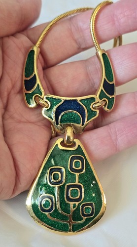 Collana vintage anni - 70, smalto