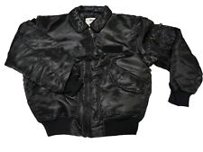 Classic Flight Bomber CWU Nylon Jacket Nero Bomber Jacket Aviator con Collare