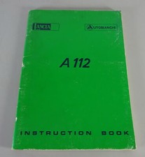 Manuale d'uso / manuale Autobianchi A112 dal 01/1978