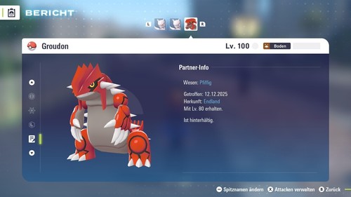 Non shiny groudon - non,