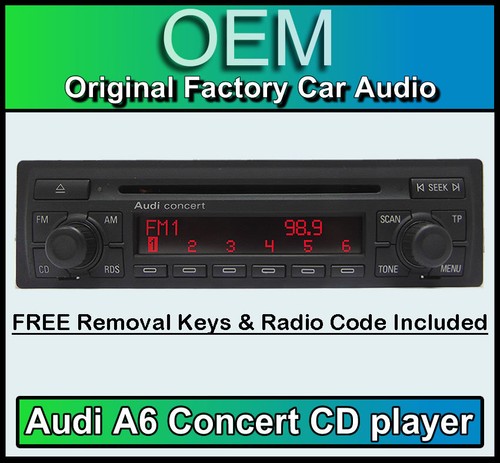 Audi concert autoradio - audi, stereo