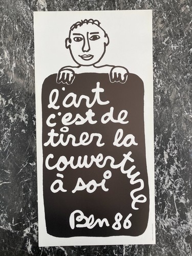 Ben vautier 1986 art - ben,