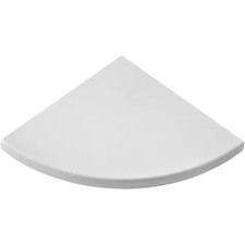 MENSOLA DA MURO ANGOLARE SOSPESA IN LEGNO DA PARETE BIANCO NOCE SPESSORE 18MM