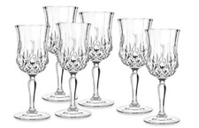 Set 6 Bicchieri Calici Acqua da Tavola in vetro Cristallo Rcr Opera