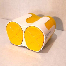 Porta cd e dvd da tavolo contenitore per 120 INTELLI CD BOX in ABS bianco giallo