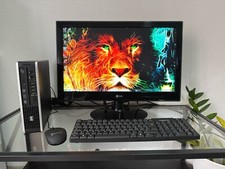 COMPUTER PC MINI HP +MONITOR 22" FULL HD WINDOWS W8.1 A SCELTA W7 32/64BIT -XP