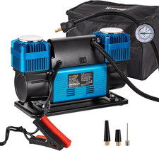 Compressore Aria Portatile Auto Professionale 2 Cilindri 150PSI 12V 45 Amp Grand