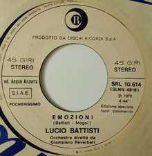 lucio battisti 45 giri