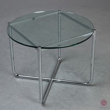 Knoll International MR tavolo in vetro Bauhaus table tavolino Mies van der Rohe TOP