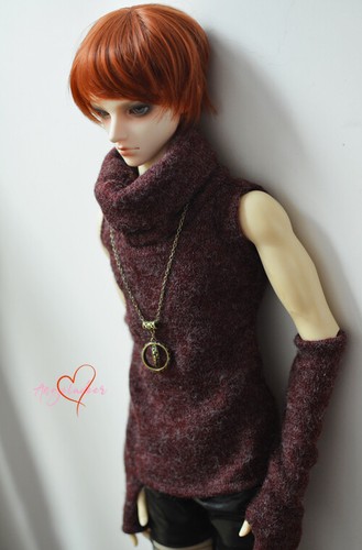 Maglione smanicato collo - , alto
