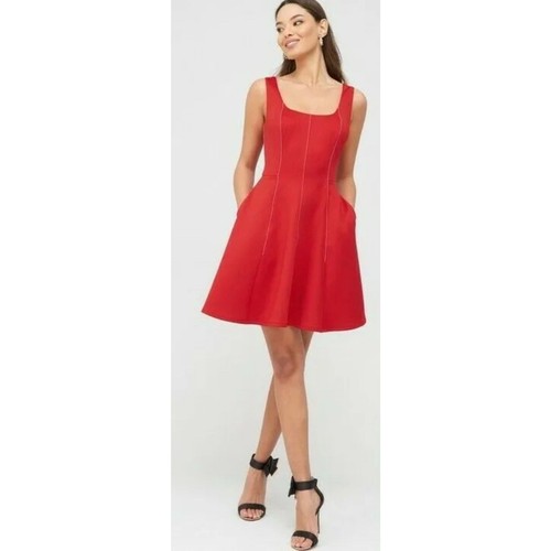 Mini abito skater rosso