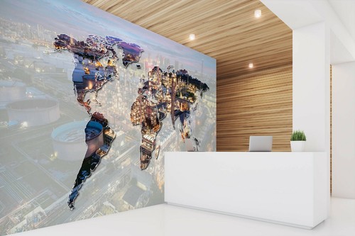 Carta parati city - da, 3d