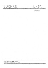 Schema di servizio per Luxman L-45 A 