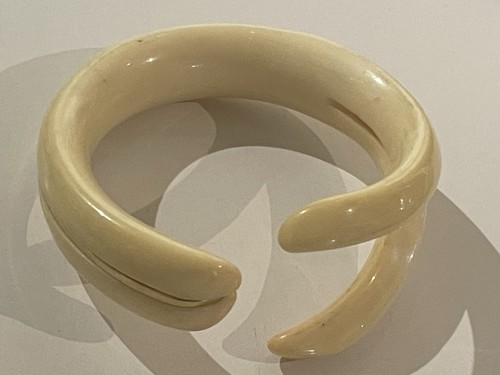Bracciale bachelite bianco - bracciale,