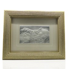 Gold laminated wood painting