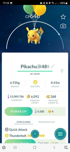 Pikachu volare con palloncini - pikachu, (volare
