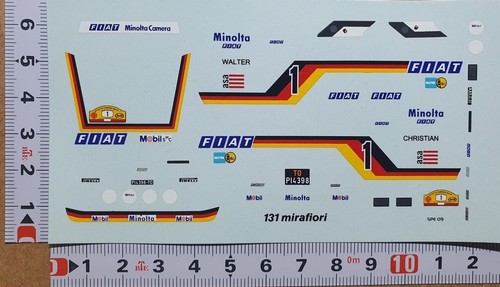 Decals fiat 131 abarth - fiat,
