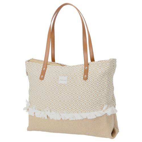 Antonio strandtasche beige - strandtasche,