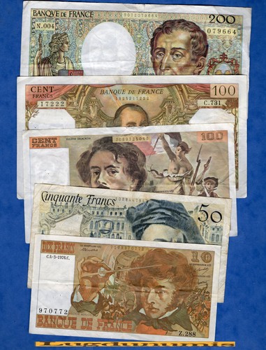 Lot billets france 200 100 - france,