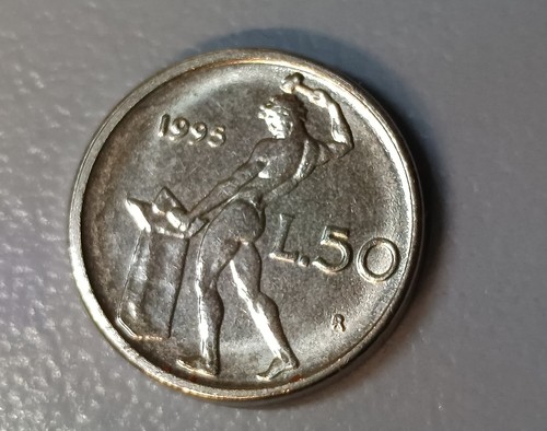 Moneta lire cinquanta - moneta,