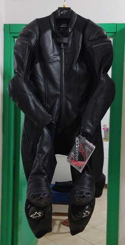Tuta moto pelle intera - pelle,