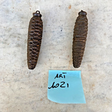 COPPIA DI PIGNE PER OROLOGIO A CUCU DA  275 GRAMMI VINTAGE 