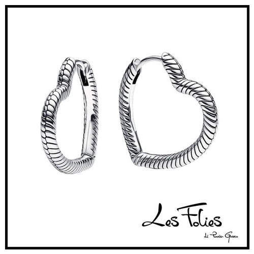 Orecchini snake cuore in - orecchini, a