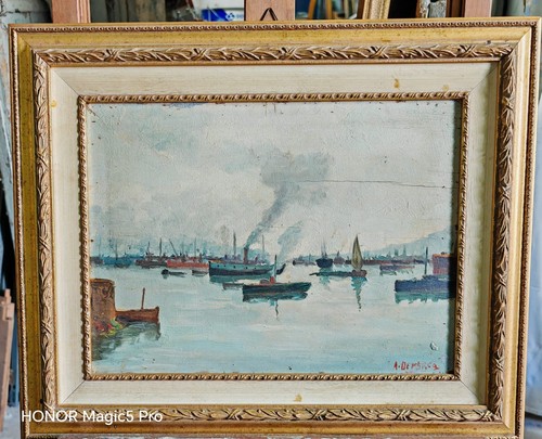 Marco dipinto olio su - a., de