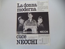advertising Pubblicità 1962 MACCHINA PER CUCIRE NECCHI SUPERNOVA ULTRA