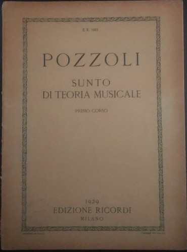 Sunto teoria musicale - sunto, di