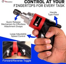 LE LEMATEC Avvitatore a percussione ad aria professionale - Chiave pneumatica 13K giri doppio martello