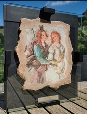 Frammento d'affresco Le Grazie Botticelli riproduzione di Studio Erre